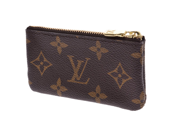 路易威登（Louis Vuitton）Monogram Pochette Cle Brown M62650男士女士皮革零钱包