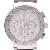 BVLGARI Bvlgari Bvlgari Bvlgari 42 Chrono BB42SSCH men'S SS watch automatic white dial a rank used silver stock