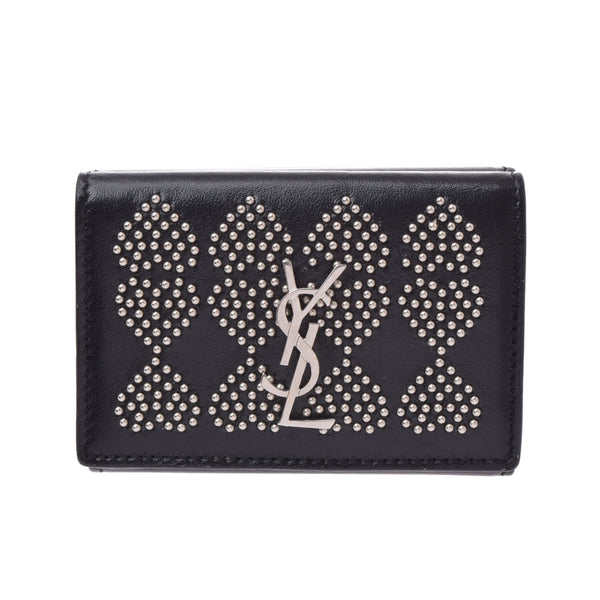 The Sunrolandcompact Wallet Heart Stares Black Unissex ReNT 2: Used with a wallet, SAINT LAURENT