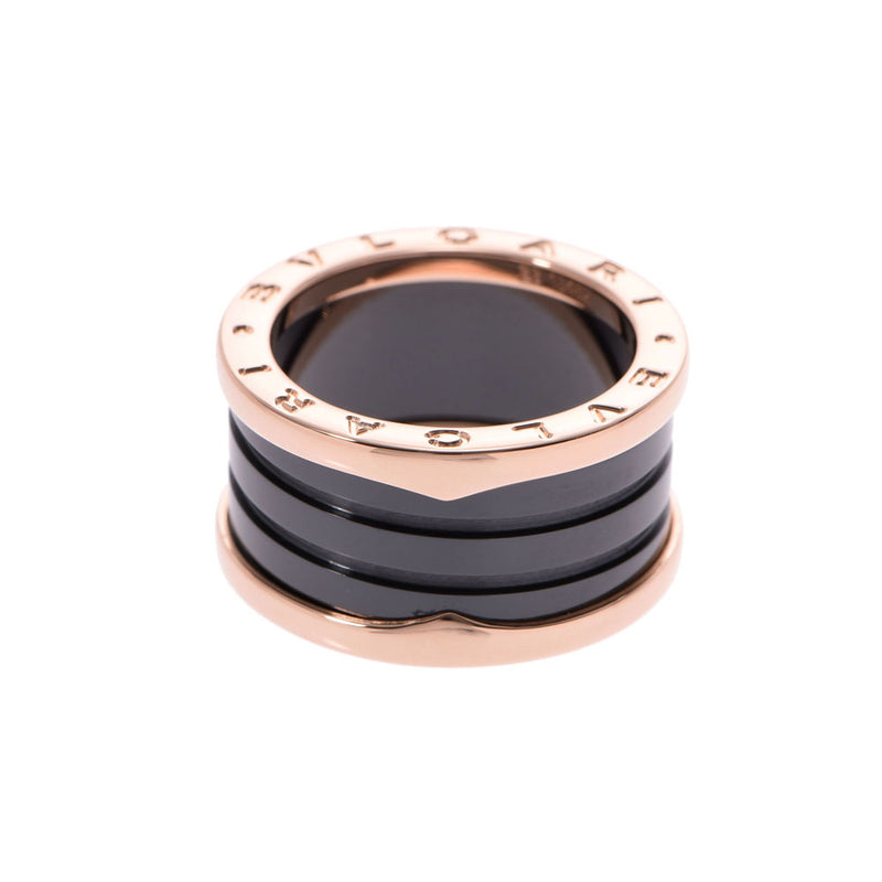 BVLGARI Burghali B-ZERO ring size M #55 Unsex PG/black ceramic ring ring 13.5 used