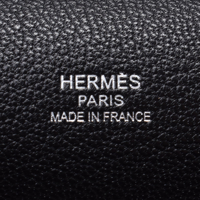 HERMES Hermes Gypsiere 28 Black Silver Hardware □N engraved (around 2010) Engraved Unisex Taurillon Clemence Shoulder Bag Used