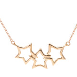 TIFFANY&Co. Tiffany Triple Star Necklace Ladies YG Necklace A Rank Used Ginzo