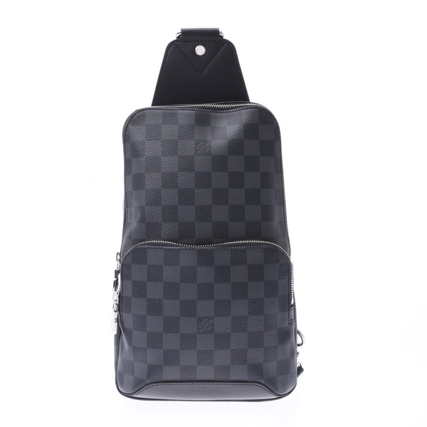 LOUIS VUITTON ルイヴィトンダミエグラフィットアヴェニュースリングバッグ black / gray N41719 men body bag new article silver storehouse
