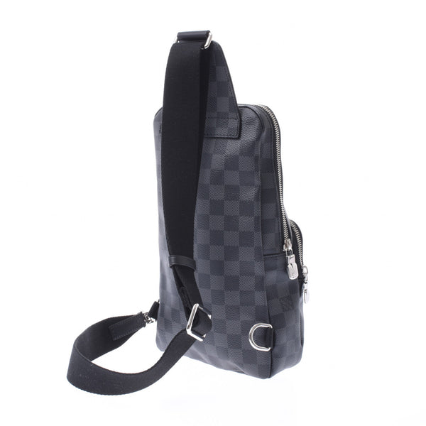 LOUIS VUITTON ルイヴィトン ダミエ グラフィット アヴェニュースリングバッグ 黒/グレー N41719 メンズ ボディバッグ 新品 銀蔵
