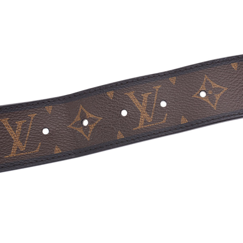 LOUIS VUITTON ルイヴィトンマカサー サンチュール 95cm 
 モノグラム ブラウン/黒 シルバー金具 メンズ ベルト
 M9007T 
 中古