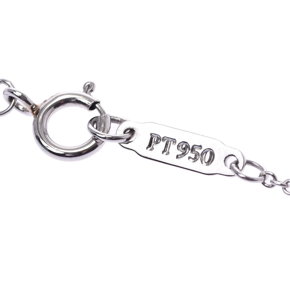 Tiffaniper Flower Necklace Mini Ladies Pt950 Platinum