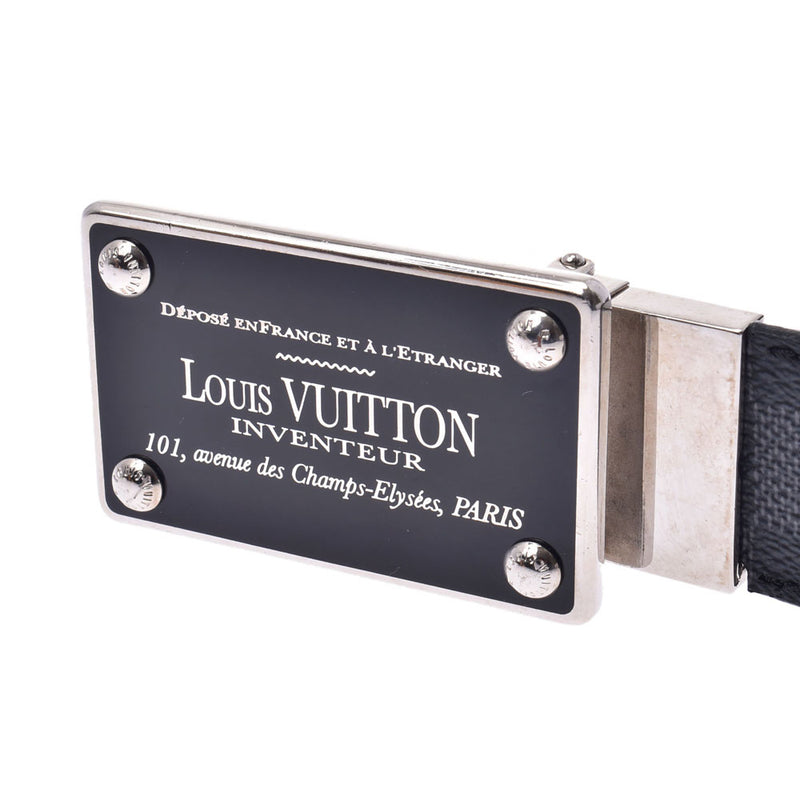 LOUIS VUITTON / Louis Vuitton Sunture Avanteur Belt Reversible Graphite  Taiga M9632 Brand [Men's/MEN/Boys/Gentleman] [Used]