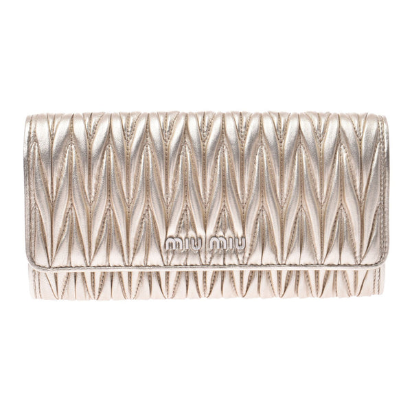 ミュウミュウマテラッセ ゴールド シルバー金具 レディース チェーン