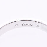 CARTIER カルティエ ミニ ラブリング #48 8号 レディース ダイヤ/K18WG リング・指輪 Aランク 中古 銀蔵