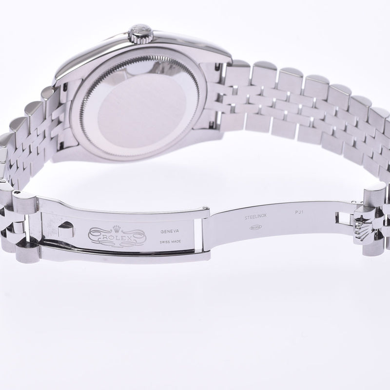 ROLEX ロレックス デイトジャスト 10Pダイヤ ルーレット刻印 116234G メンズ WG/SS 腕時計 自動巻き シルバー・10Pダイヤ文字盤 Aランク 中古 銀蔵