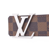 LOUIS VUITTON ルイヴィトン モノグラム サンチュール LVイニシャル リバーシブル サイズ80cm ブラウン シルバー金具 M0212U メンズ レザー ベルト Aランク 中古 銀蔵