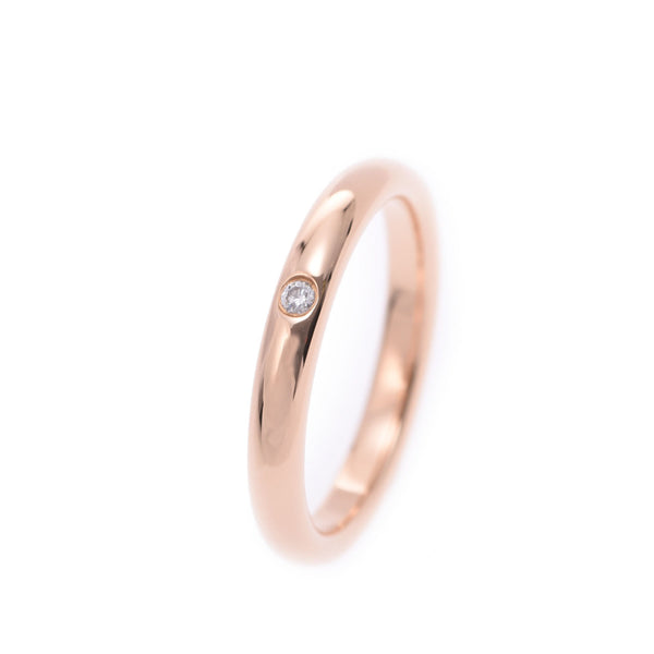 TIFFANY&Co. Tiffany Band Ring 1P Diamond Eresa Peretti 10 Ladies K18PG Ring/Ring A Rank Used Ginzo