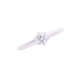 TIFFANY&Co. Tiffany solitaire ring diamond 0.39ct #10 10 Lady's Pt950 platinum ring, ring A rank used silver storehouse