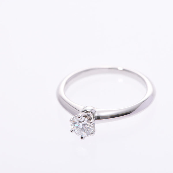 TIFFANY&Co. Tiffany solitaire ring diamond 0.39ct #10 10 Lady's Pt950 platinum ring, ring A rank used silver storehouse