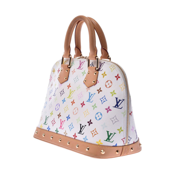 LOUIS VUITTON Louis Vuitton Multicolor Alma Bron (White) M92647 Ladies Monogram Multicolor Handbag B Rank Used Ginzo