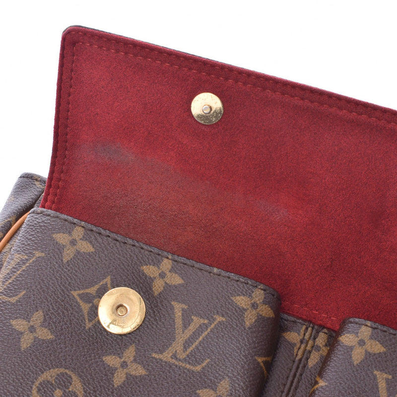 LOUIS VUITTON路易威登Monogram Vivasite GM棕色M51163女士Monogram帆布皮革手袋B等级二手Ginzo