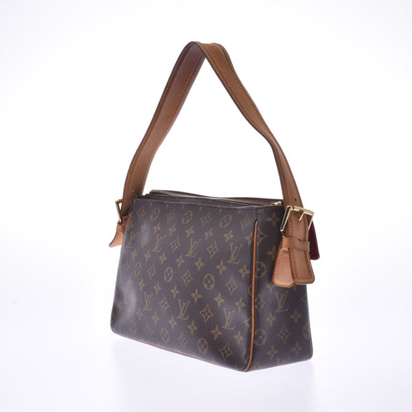 Louis Vuitton Monogram vivassi GM brown m51163 Womens Monogram canvas leather handbag