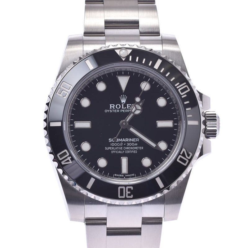 ROLEX Rolex [Cash Special] Submariner Black Bezel 114060 Men's SS Watch Automatic winding Black Dial Unused Ginzo