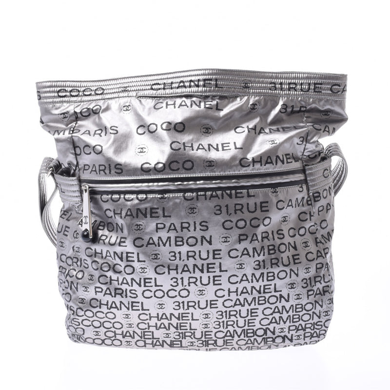 CHANEL Chanel,Unlimited,Silver,Unisex,Nylon,Shoulderbag A Rank,使用银器。