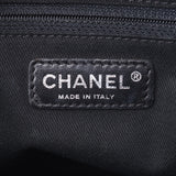 CHANEL シャネル パリニューヨーク 黒 ユニセックス ナイロン/レザー ハンドバッグ Bランク 中古 銀蔵