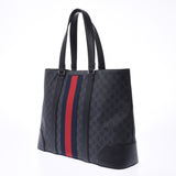 GUCCI Gucci GG Supreme Shelf, Black 495560 Unissex PVC/Leather Tot Bag AB Rankaidingyō Ginzō