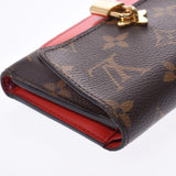 LOUIS VUITTON Louis Vuitton Monogram Portofeuille Flower Compact Cocreco M62567 Ladies Tri-Fold Wallet B Rank Used Ginzo