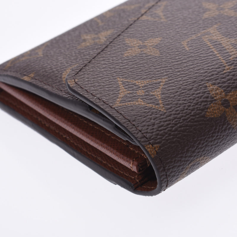 LOUIS VUITTON路易威登Monogram Portofeuille莎拉·布朗M60531中性长款钱包全新银色