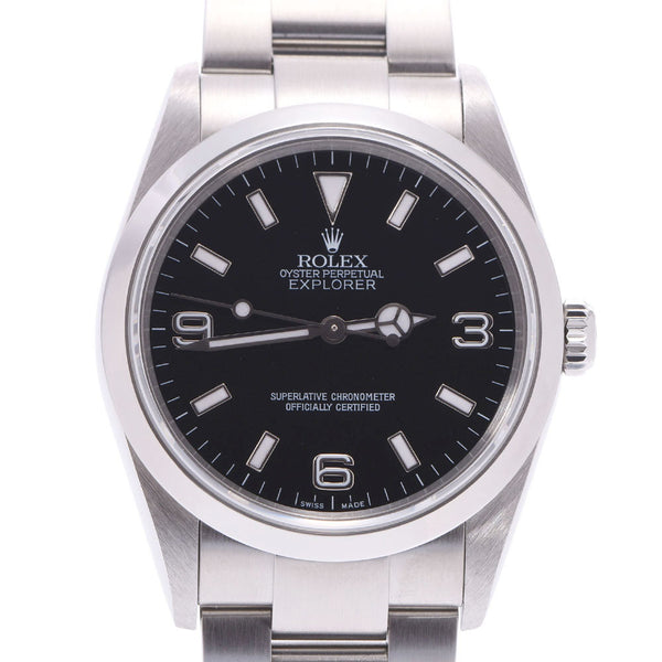 Rolex Rolex Explorer 1 ex1114270 Mens SS Watch automatic roll black dial