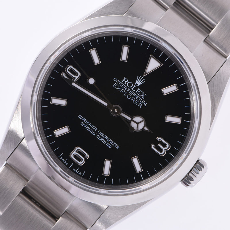 ROLEX ロレックス エクスプローラー1 EX1 114270 メンズ SS 腕時計 自動巻き 黒文字盤 Aランク 中古 銀蔵