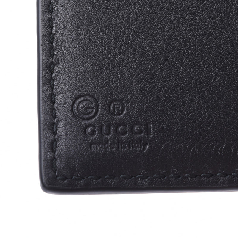 GUCCI グッチ グッチシマ コンパクトウォレット アウトレット 黒 150413 メンズ カーフ 二つ折り財布 未使用 銀蔵