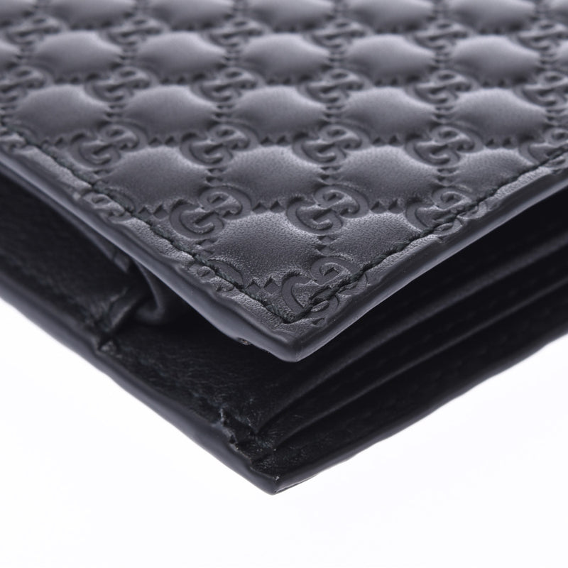 GUCCI Gucci Gucci Shima Compact Wallet Outlet Black 150413 Men's Calf Bi-fold Wallet Unused Ginzo