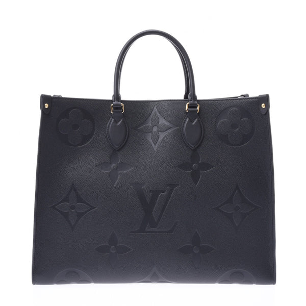 LOUIS VUITTON Louis Vuitton monogram amplifier Lunt on the go GM black M44925 unisex 2WAY bag new article silver storehouse