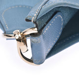 HERMES Evelyn 2 PM Blue Gene Gold metal fittings □I stamped (around 2005) Unisex Veau Epson shoulder bag B rank used Ginzo