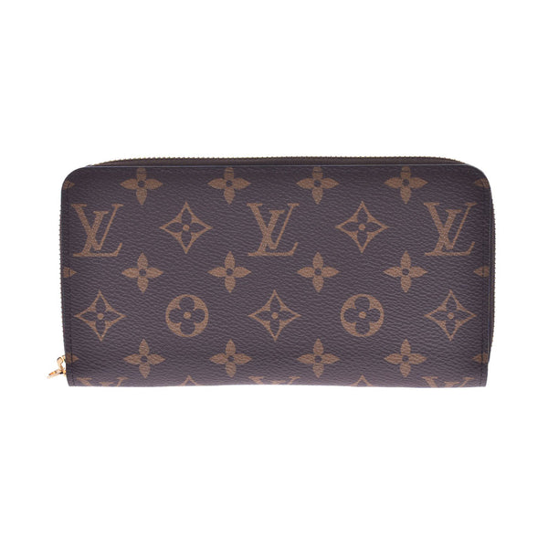 LOUIS VUITTON Louis Vuitton monogram zippy wallet Brown M42616 long unisex wallet unused silver