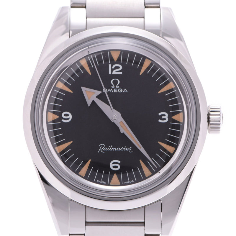 OMEGA Omega Trilogy Railmaster 60th LIMITED Limited 220.10.38.20.01.002 Men's SS Watch Automatic winding Black Dial A Rank Used Ginzo