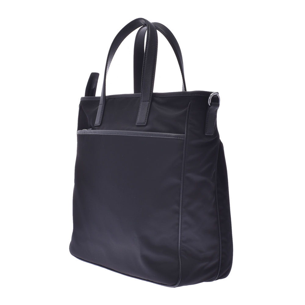 PRADA プラダ ハンドバッグ 黒 2VG033 ユニセックス ナイロン/レザー 