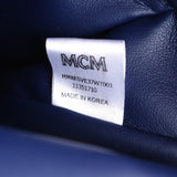 MCM M.C.M. Backpack Side Studs White/Black Women's Leather Rucks Daypack AB Rank Used Ginzo