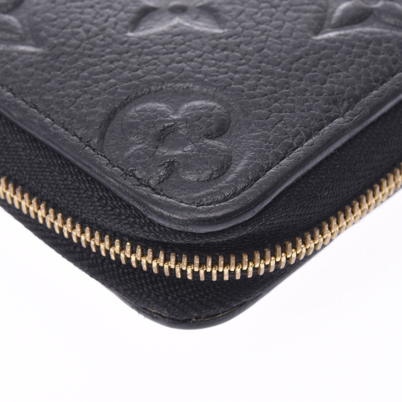 LOUIS VUITTON LV Zippy coin purse M60574 Monogram empreinte leather Noir  Used