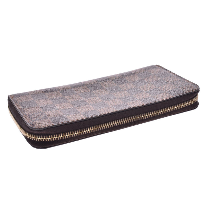 LOUIS VUITTON Louis Vuitton Damier Zippy Wallet Brown N41661 Unisex Damier Canvas Long Wallet B Rank Used Ginzo