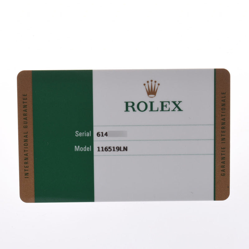 ROLEX 劳力士 [现金特价] 代托纳 116519LN 男士 SS/橡胶手表自动钢/黑色表盘新银藏