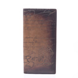 Berluti Berluti Santal Calligraphy Brown Men's Leather Wallet B Rank Used Ginzo