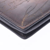 Berluti Berluti Santal Calligraphy Brown Men's Leather Wallet B Rank Used Ginzo