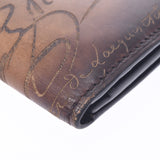 Berluti Berluti Santal Calligraphy Brown Men's Leather Wallet B Rank Used Ginzo