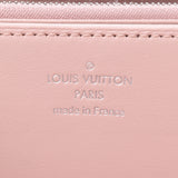 LOUIS VUITTON Monogram Mahina Zippy Wallet Magnolia (Pink) M61868 Women's Leather Wallet B Rank Used Ginzo