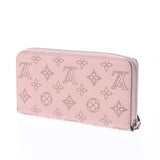 LOUIS VUITTON Monogram Mahina Zippy Wallet Magnolia (Pink) M61868 Women's Leather Wallet B Rank Used Ginzo