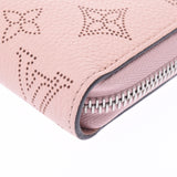 LOUIS VUITTON Monogram Mahina Zippy Wallet Magnolia (Pink) M61868 Women's Leather Wallet B Rank Used Ginzo