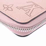 LOUIS VUITTON Monogram Mahina Zippy Wallet Magnolia (Pink) M61868 Women's Leather Wallet B Rank Used Ginzo