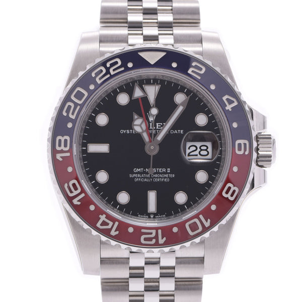 ROLEX Rolex 【Cash special offer】GMT Master 2 blue/red bezel 126710blro men's SS watch automatic winding black dial new silver stock