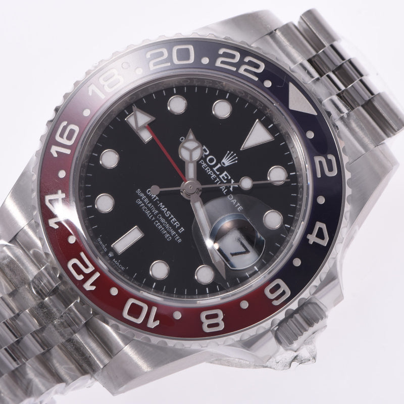 ROLEX Rolex [Cash special offer] GMT Master 2 blue / red bezel 126710BLRO men'S SS watch automatic black case unused silver stock