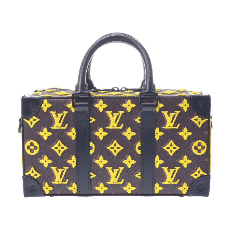 Louis Vuitton Speedy Soft Trunk 2WAY 14145 Brown /Yellow Unisex 